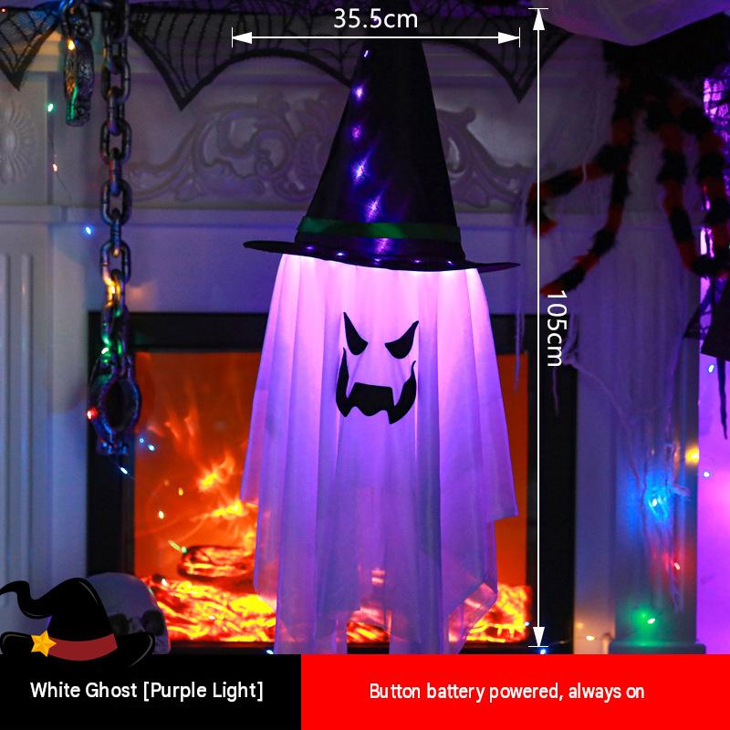 Halloween Light-Up Screaming Ghost Decorations, LED Colorful Ghost Scene Prop, Creepy Room Party Atmosphere Light