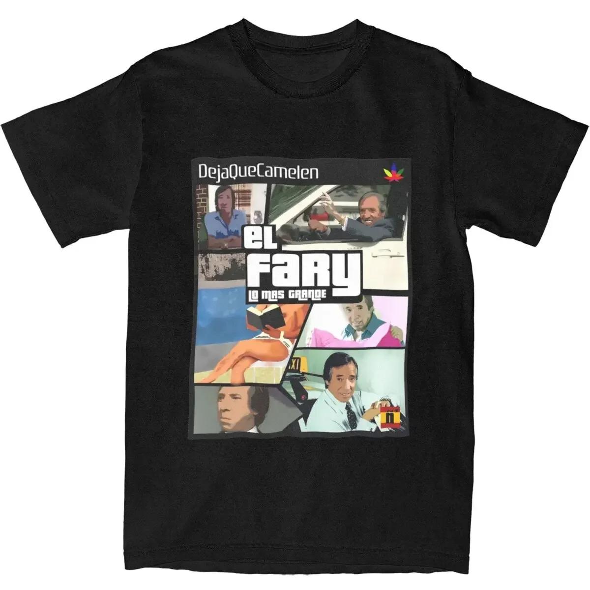 

Street Fashion Tshirt El Fary Tshirt Spanish Casual Tshirt Adult Beach Y2K Basic Casual Shortsleeved Clothing Women Clothing 4XL