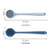 Silicone Long-Handled Bath Brush - Soft Bristle Back Scrubber for Easy Cleaning