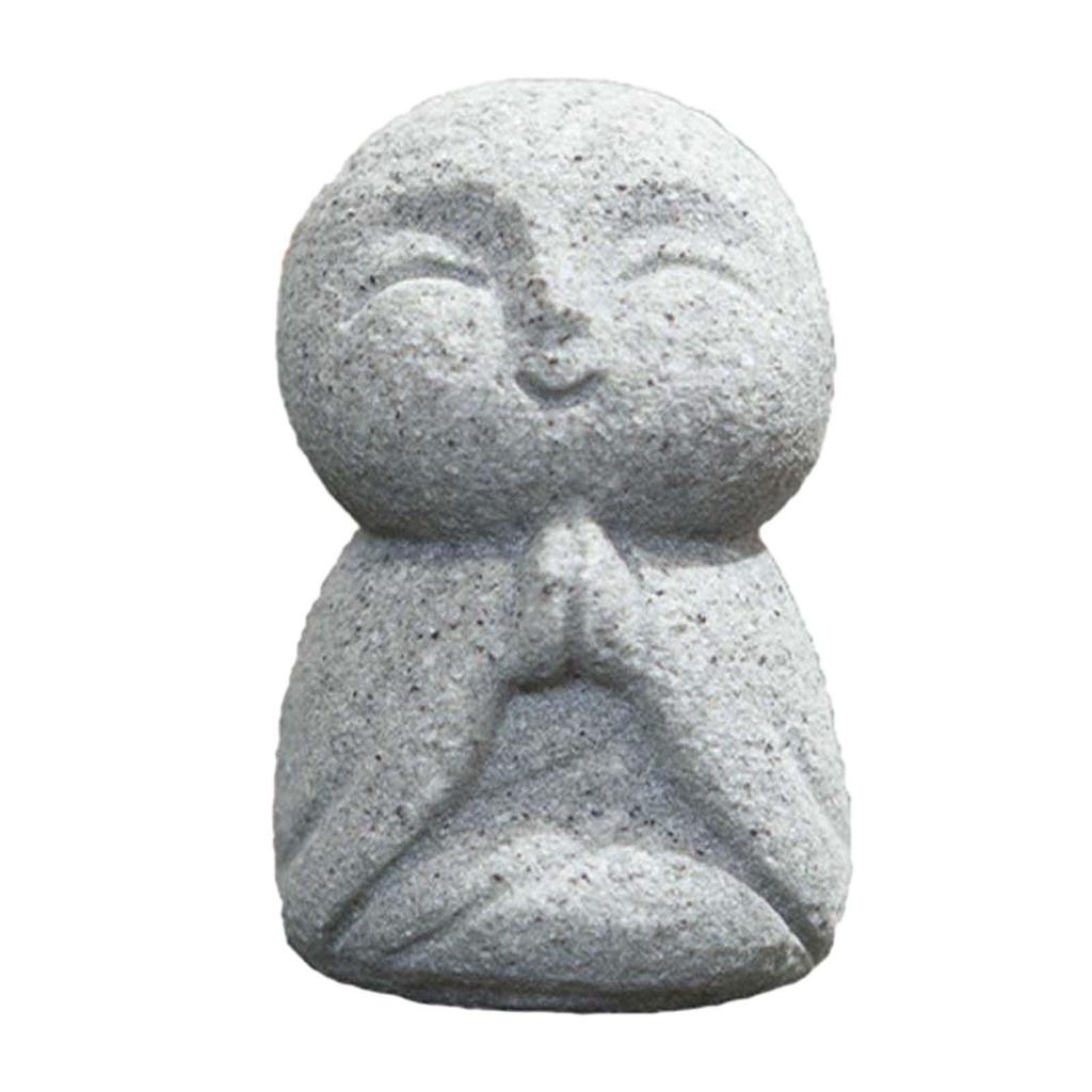 Zen Buddha Sculpture Creative Fish Tank Ornament Resin Figurine Aquarium Decor for Room Bedroom Landscape Fountain Outdoors
