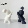 Symmetrical Animal Book Ends 2PCS Bunny Bookends 3D Printed Rabbit Matte Black And Functional Student School Supplies White Stoppers for Home Office