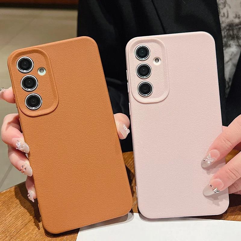 Phone Case For Vivo V23 V50 Y15S Y27S Y36 Infinix Hot40 Note40 Smart9 MotoG35 G84 Luxury Leather Texture Soft Silicone Protection Cover