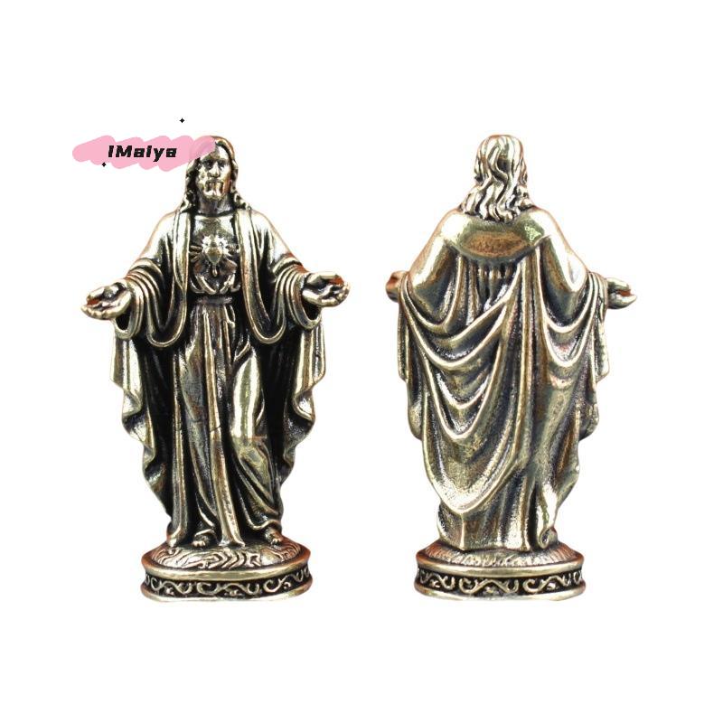 M-Kreativ Grenzüberschreitende Handwerkskunst Kleines Kupferfigürchen Heimdekoration Vintage-Stil Handgefertigte Messing-Götterstatue Schreibtischdekoration
