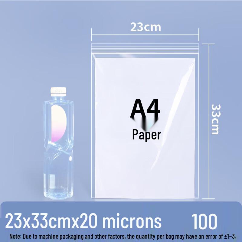 Extra Thick Transparent Resealable Food Storage Bags