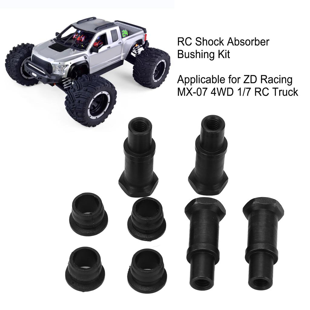 RC Shock Absorber Bushing Kit Iron Plastic RC Shock Eye Bushing Sleeves Set for ZD Racing 1/7 MX 07 RC Truck