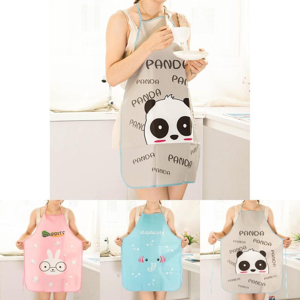 Panda Half Rabbit Body Apron Kitchen Oil Proof Water Stain Resistant Sleeveless