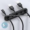 Silicone Cable Protector & Organizer: Self-adhesive Desktop & Car Clip Winder for Cables