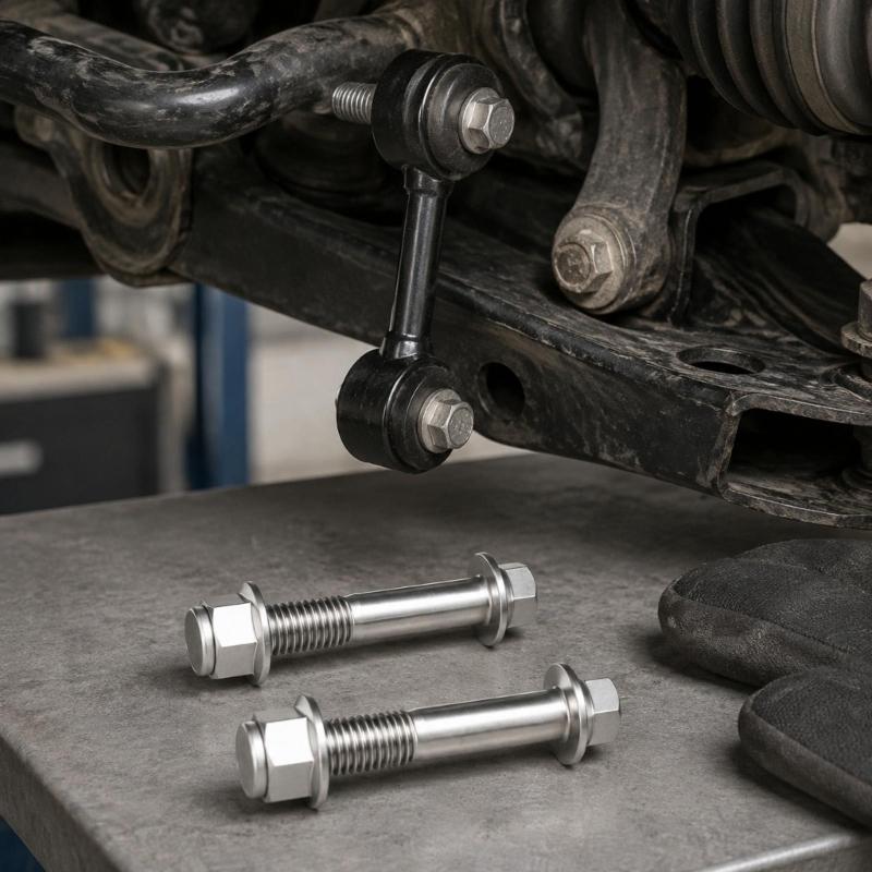 Stainless Steel Suspension Control Fasteners, 1 Pair Bolt 1513400 1542515 for Suspension Control Connection Maintenance