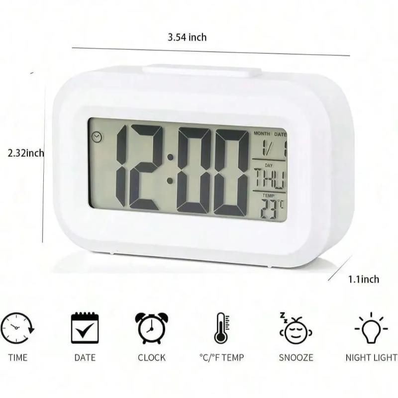 LED Digital Alarm Clock Backlight Data Time Calendar Desktop Multifunction Electronic Backlight Table Clock
