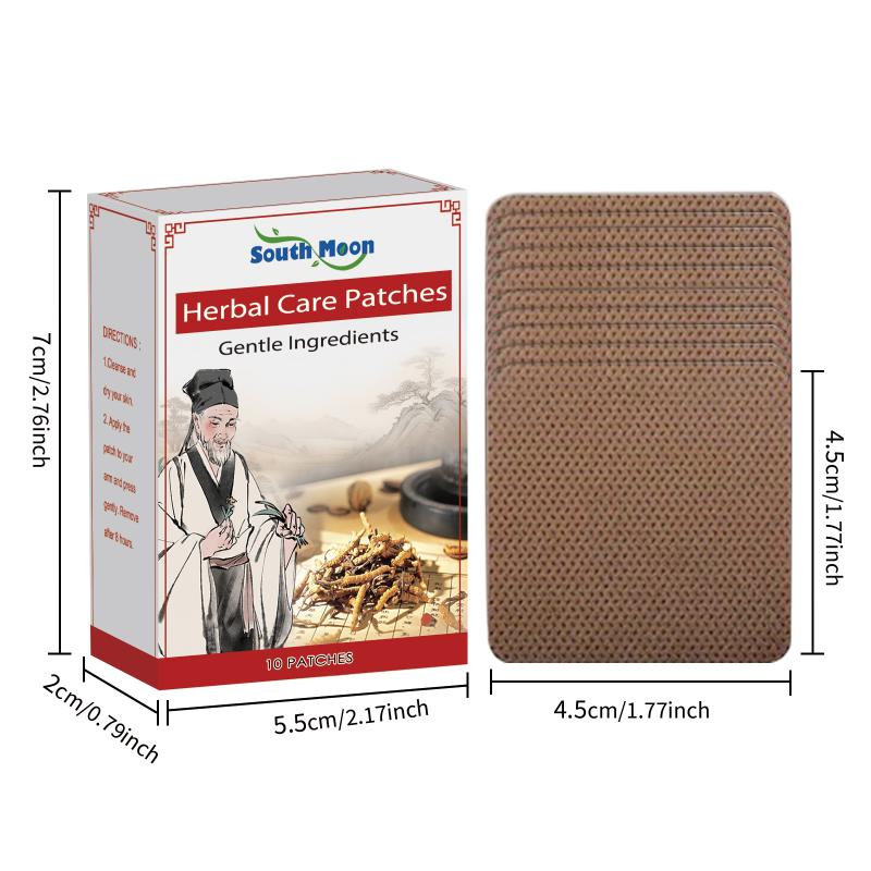 Knee Care Patches Reduce Joint Discomfort Enhance Body Mobility Boost Blood Flow Deep Herbal Caring Knee Relief Patch