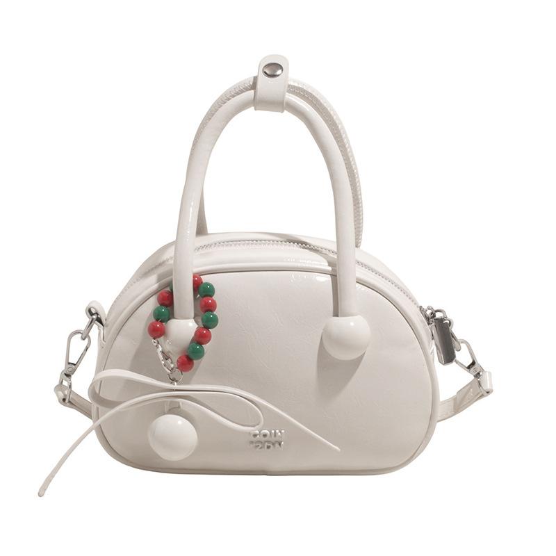 

Women s pillow bag New exquisite hand-held small bag Fashion versatile shoulder messenger bag білий