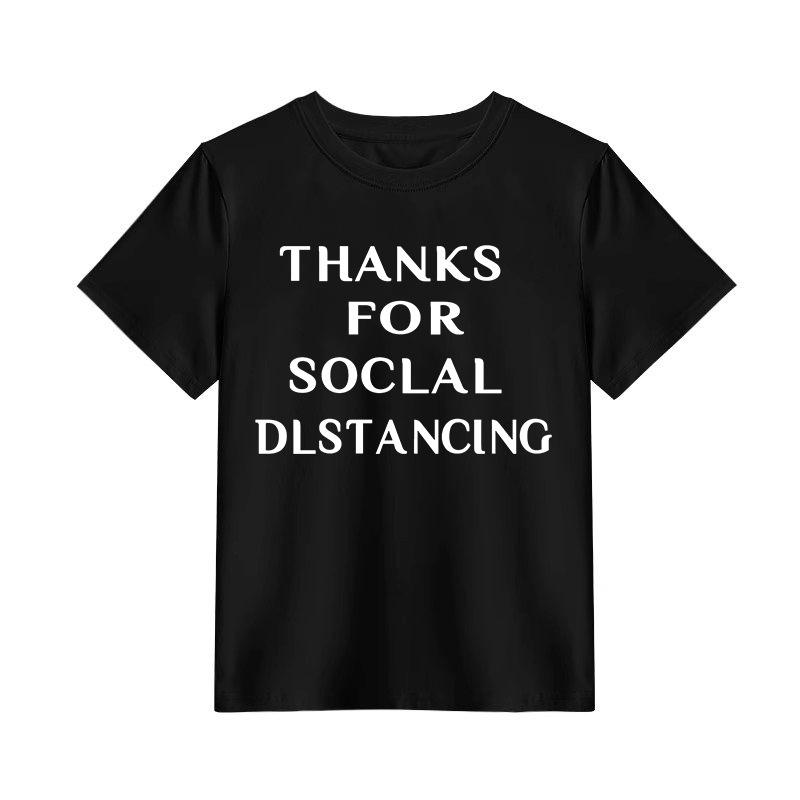 Summer new front shoulder crew neck letter print design short-sleeved T-shirt women's casual wear versatile bottoming shirt top
