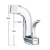 BAKALA Bathroom Basin Faucet Black/Chrome/White Brass Material Sink Mixer Tap Hot & Cold Sink Faucet Bathroom Lavotory Faucet