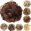 Famous Beautyful Lady Wavy Bud Synthetic Extension Hair Bun Curly Chignon Hairpieces