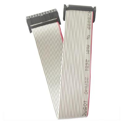 JTAG Test Cable 20 Pin 2.54mm Pitches Gray Flat Ribbon Data Cable for Connection In Development and Testing Tasks
