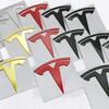 For Tesla Model 3 S X Y Roadster Cybertruck Metal Car Front Hood Cover Emblem Sticker Styling Auto Rear Trunk Badge Accessories