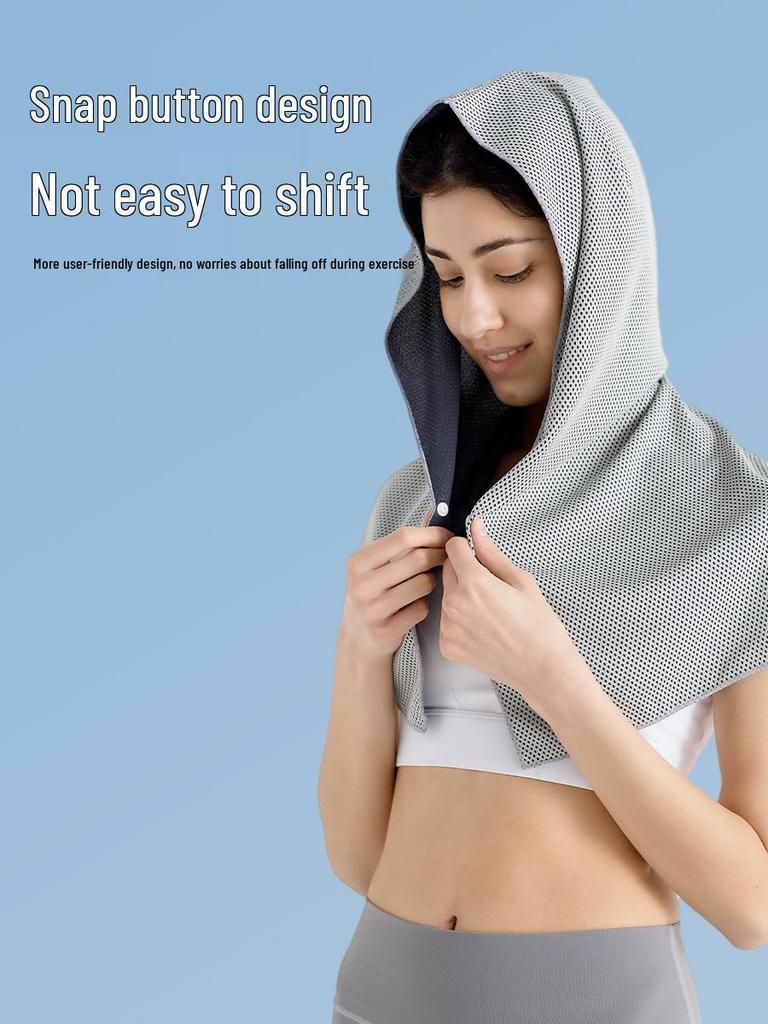 Quick-Dry Sun Protection Hoodie Towel for Beach, Gym, and Sports