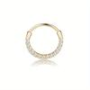 Florideco Septumringe 316L Edelstahl Opal Daith Nasenringe CZ Knorpel Tragus Ohrringe Septum Clicker Piercing Schmuck
