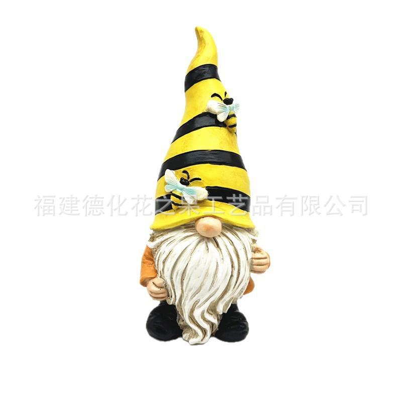 Resin Dwarf Elf Statue: Indoor/Outdoor Garden Decoration