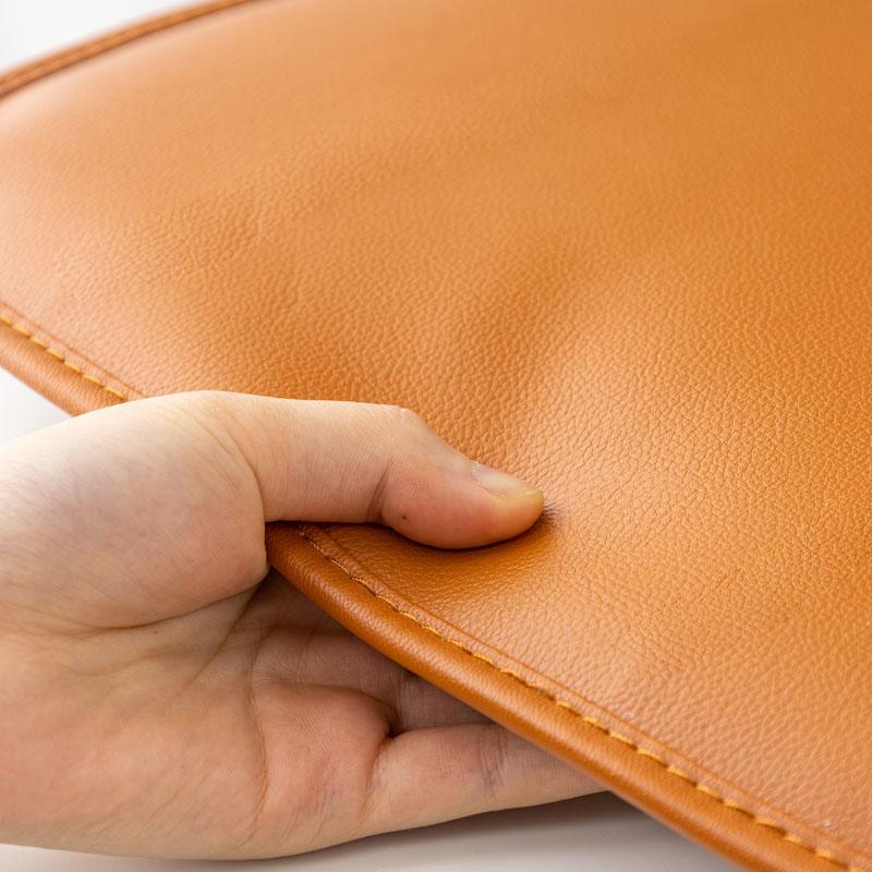 Waterproof PU Leather Nordic Style Solid Color Chair Cushion Thicken Comfort Dining Chair Pad Restaurant Hotel Office Seat Pad