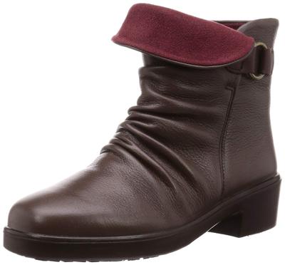 Made In Japan Genuine Leather Water Repellent 4E Spellan Sole Snowy and Cold Region Specification Zipper SP7563NSR Dark Brown 22 Cm [Spors] Anti-slip