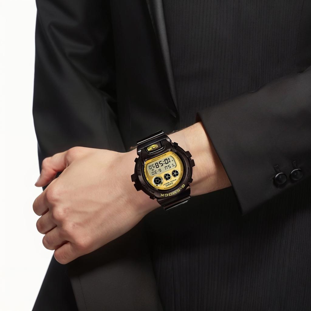 CASIO Shock 200m Waterproof Quartz Movement Resin Strap Watch Men's Watches Gray Dial DW-6900BR-5