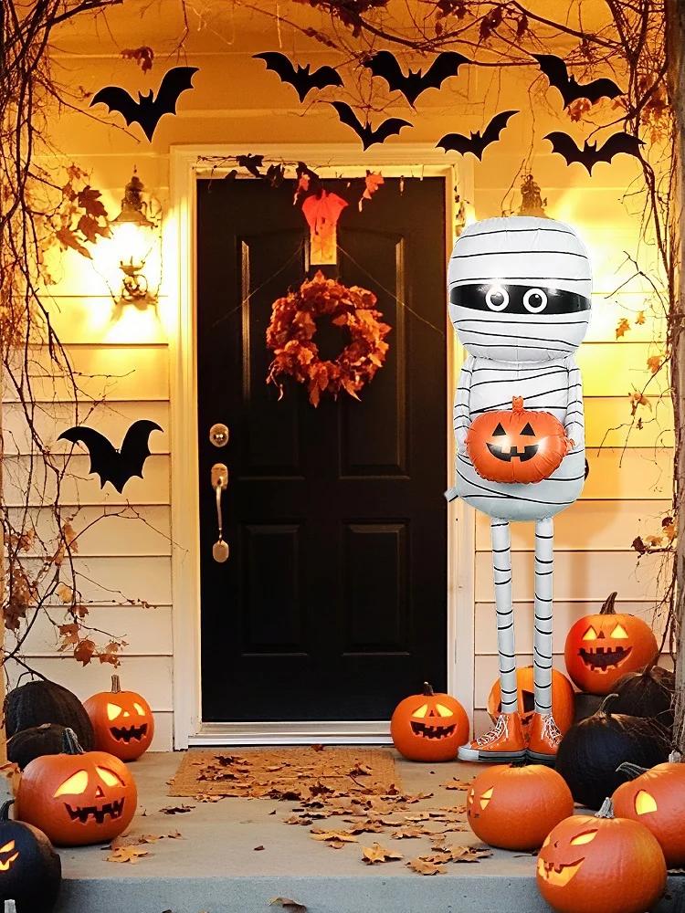 200/44cm Halloween Mummy Balloons for Halloween Party Indoor, Outdoor, Yard, Garden Decoration Holiday Supplies