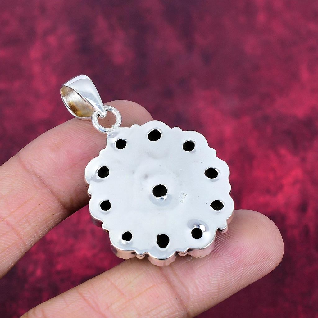 Natural Golden Apache Pyrite Handmade Gemstone Pendant, 925 Solid Sterling Silver Pendant Antique Jewelry, Pendant For Engagement Gift