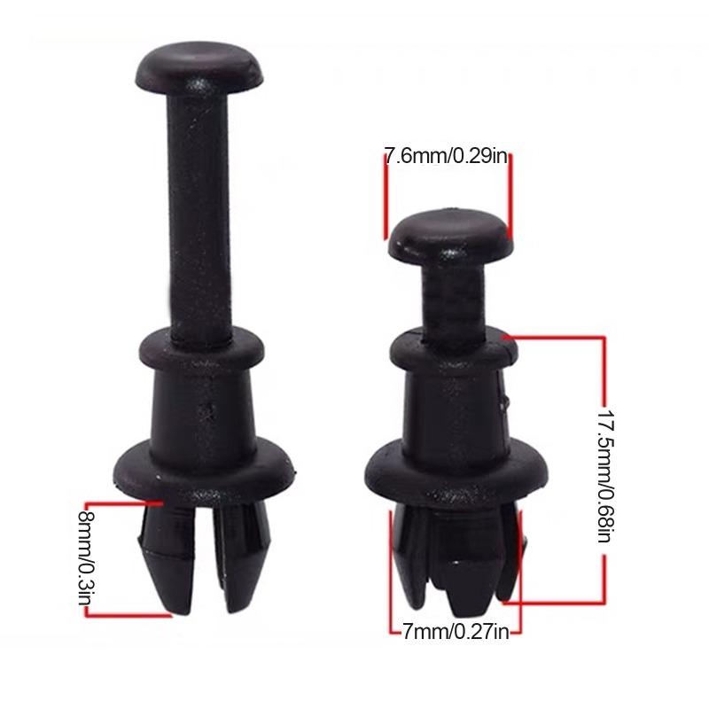 2/4PCS Car Retainer Clips Black Vehicle Trunk Luggage Rack Hook Pivot Fastener Buckle Interior Trim Card Door Liner Fixed Clamp
