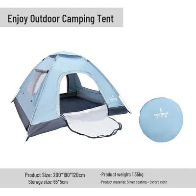 Hedawu 3-4 Person Instant Blackout Camping Tent