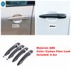 ABS Car Outside Door Pull Doorknob Handle Decor Cap Cover Trim For Nissan Qashqai J12   2024 Exterior Parts Accessories