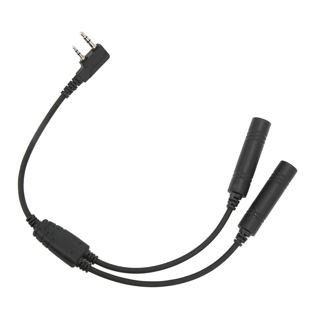 2 Pin K Port Walkie Talkie Radio Adapter Male to U 174/U Extension Cable Headset Adapter