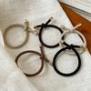 Yousheng 5Pcs Women Hair Ties High Elastic Knotted Design Hair Ropes Metal Decoration Ponytail Holder Hair Accessories