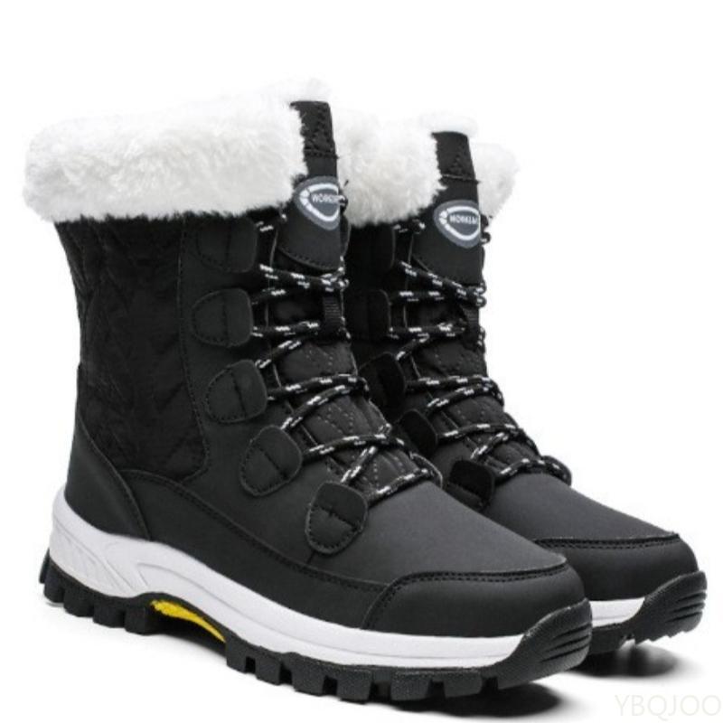 New Winter Casual Comfortable Snow Boots Outdoor Women High Top Cotton Shoes Fashionable Versatile Women's Mid Top Boots