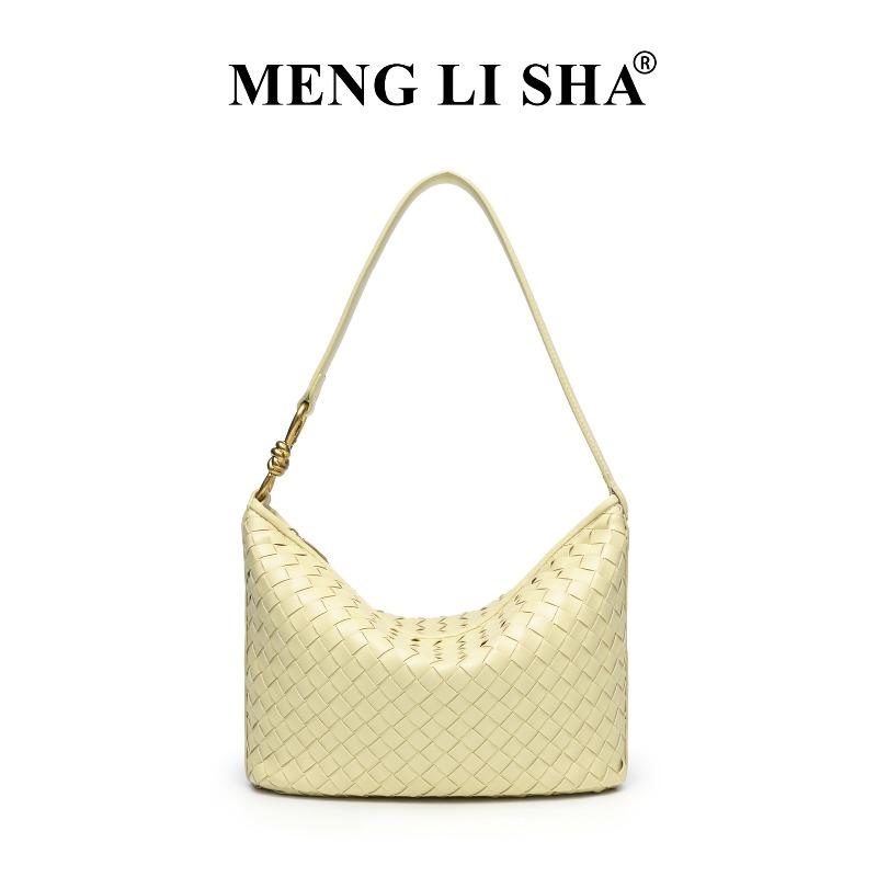 New niche high-end hand-woven shoulder messenger lunch box bag women's trend commuter casual versatile handbag
