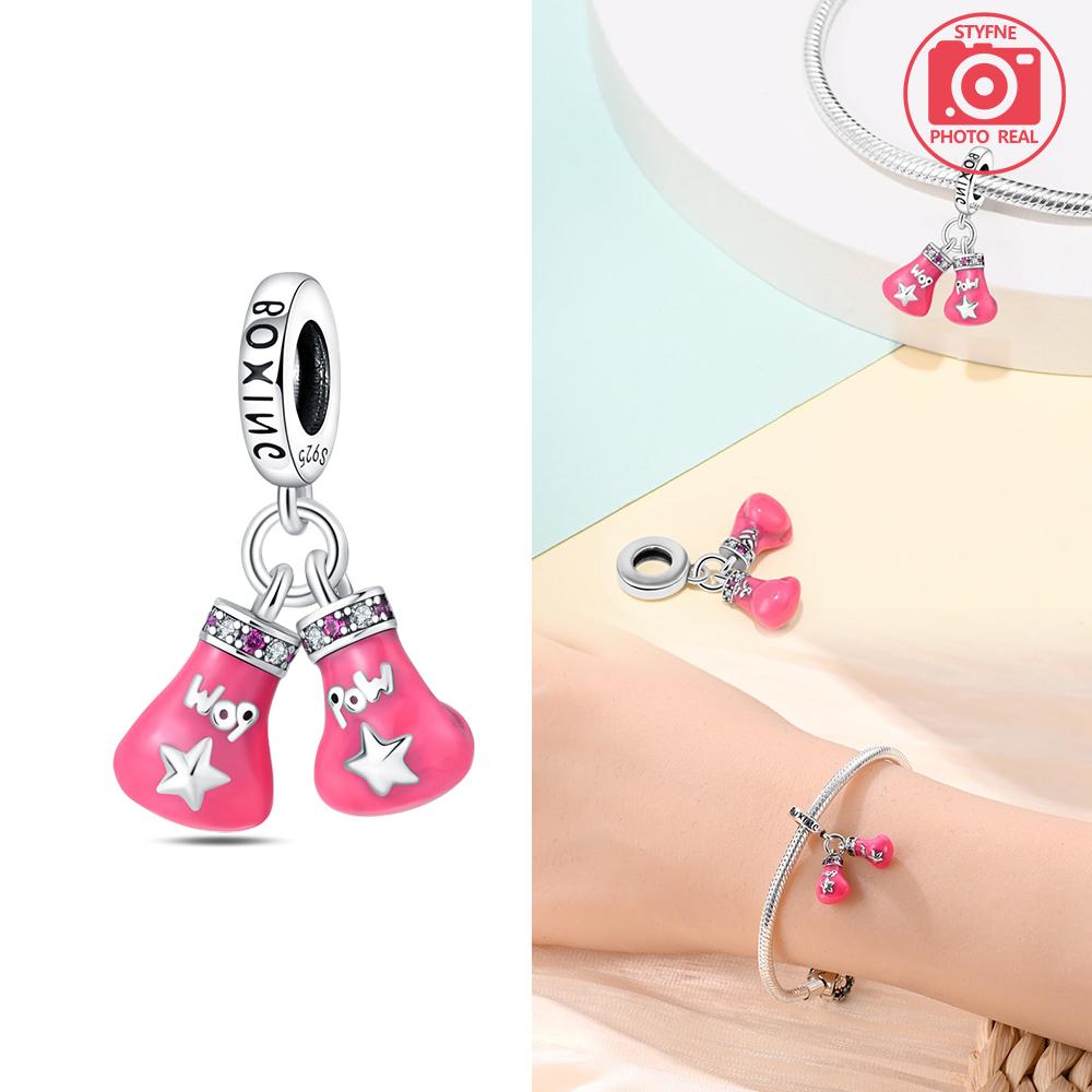 Boxing Glove Sandbag Pendant Copper Colors For Charms Copper Colors Original Bracelet For Jewelry Making