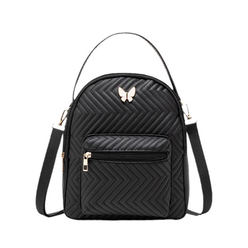 New Women's Schoolbag Trend Butterfly Logo Printed Backpack Women's Lightweight Backpack Shoulder Bag Messenger Bag