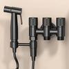 Stainless Steel 3-Way Water Valve Easy Adjust 1 Inlet 3 Outlets With Water-Stop Connector for Balcony Plant Watering