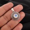 Milky Opal Gemstone 925 Sterling Silver Jewelry Oxidize Pendant 1.14" For Girls CP-30-19