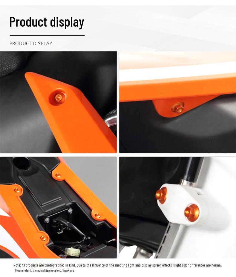 Colored Aluminum Screws for KTM/Husqvarna Models: Plastic Parts & Guards Modifications