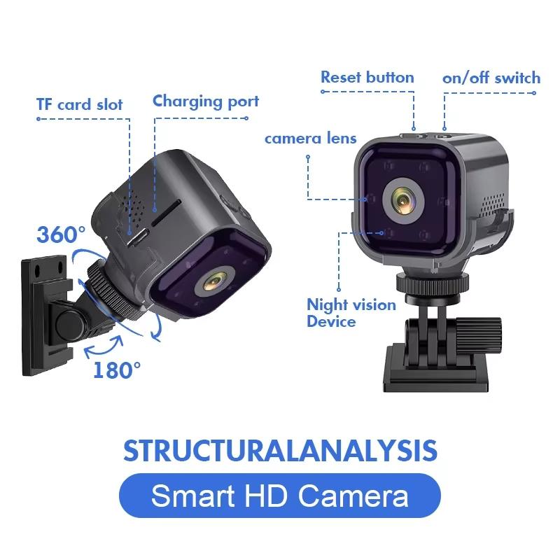 Nouă Mini Cameră WiFi 1080P Vizualizare de la Distanță Alarmă Sonoră Viziune Nocturnă 960mAh Standby Ultra Lung Detectare Mobilă Cameră de Securitate Pentru Ciclism