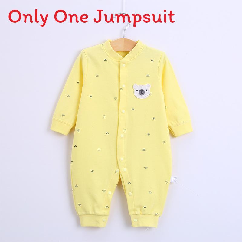 Baby Cotton Romper With Snap Closure For Newborns And Infants