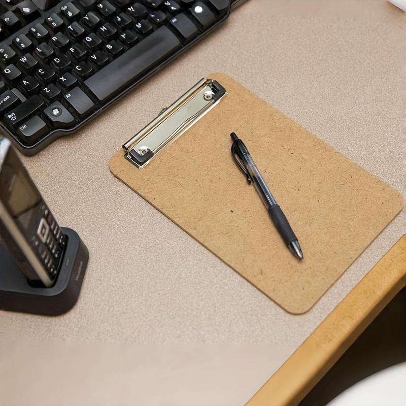 

Set of 2 A4 Hardboard Clipboards for Office Use, with a Low Profile. Perfect for Holding Notes, Menus, And Other Documents