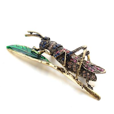 Grasshopper  Insect Brooch Pin Sweater Brooch
