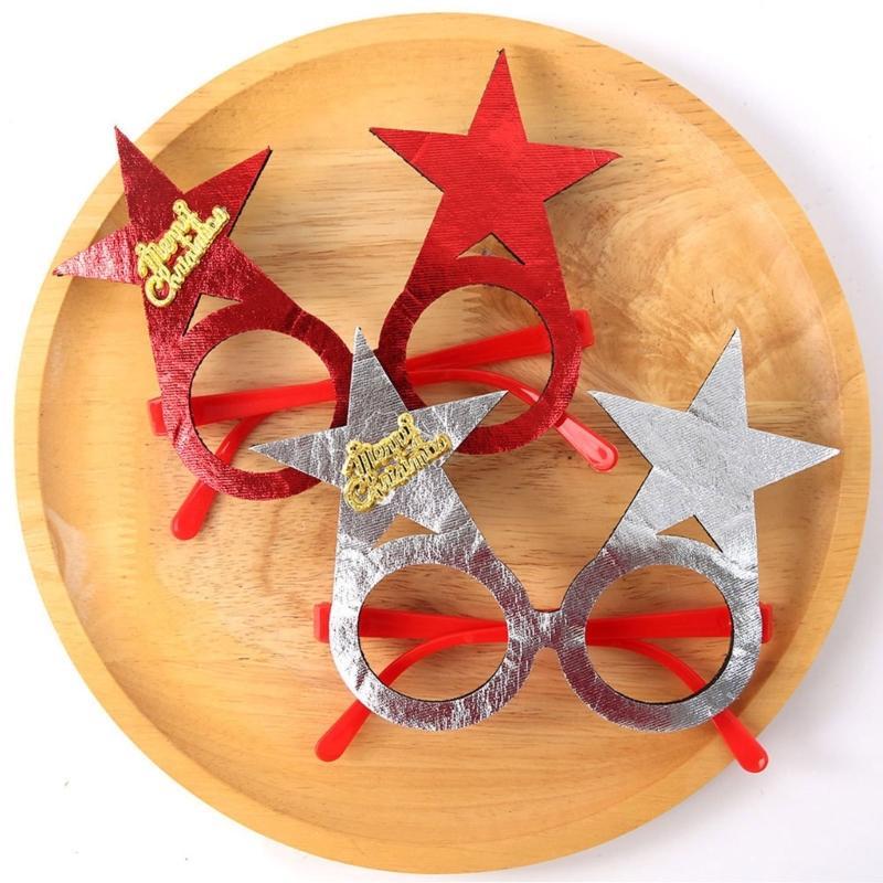 2026 Christmas Eyewear For Costumes Adults Kids Reusable Party Props Foldable Frame Costume Glasses