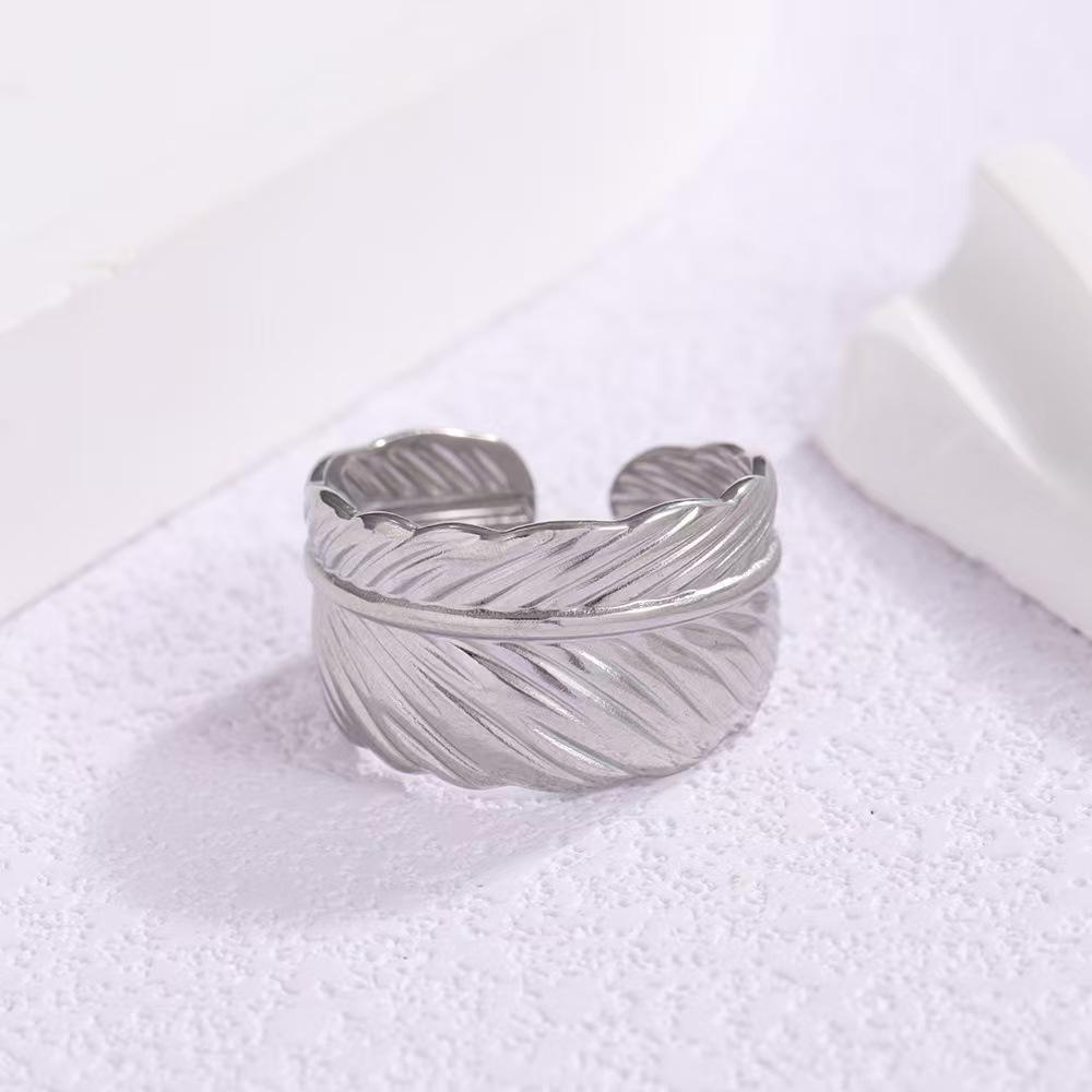 

Європейсько-американська регульована каблучка з пір ям - Жіноча проста розкішна каблучка на вказівний палець у стилі ланцюжка