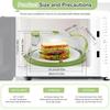 New Microwave Cover for Food Clear Microwave Splatter Cover with Water Steamer and Handle 10 Inch Plate Covers Kitchen Gadgets