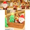 Cuddly Xmas Gift For All Ages Santa Claus Deer Plush Toy Soft Stuffed Dolls
