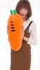 Carrot Cushion Hugging Pillow Nap Pillow Vegetable Fluffy Plush Funny Goods Event Gift Cute Ninjin Orange 4016