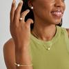 Bracelet - LUXENTER - Nakuru - Argent 925 - finition or jaune 18K - Perle blanche